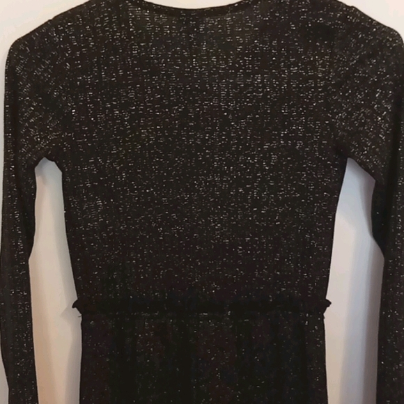 Black Metallic Jumper Girls M 7/8 Art Class NWT - Picture 6 of 7